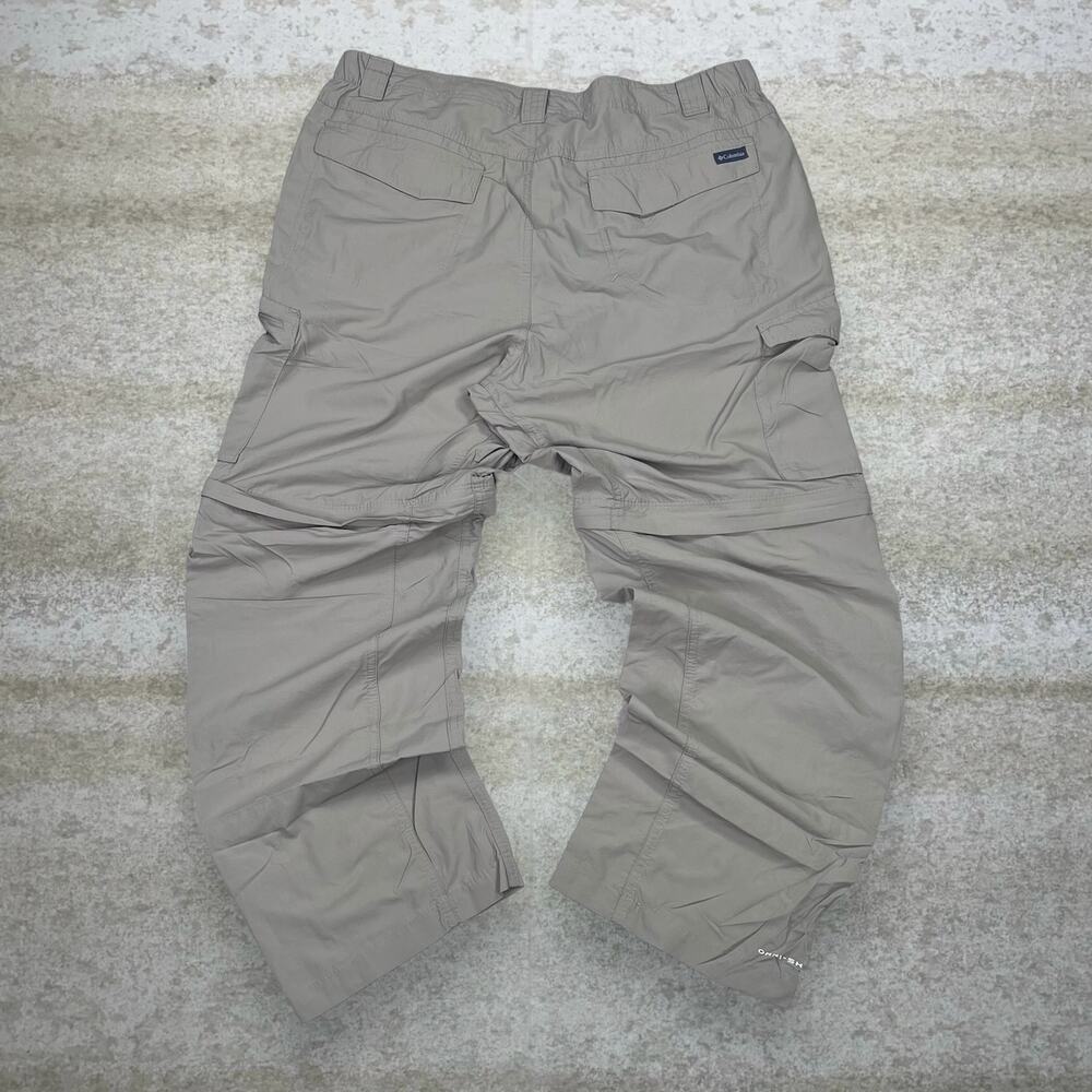 Vintage Y2K Columbia Hiking Pants 38x30 Baggy Wide Leg Fit Tan Light Weight